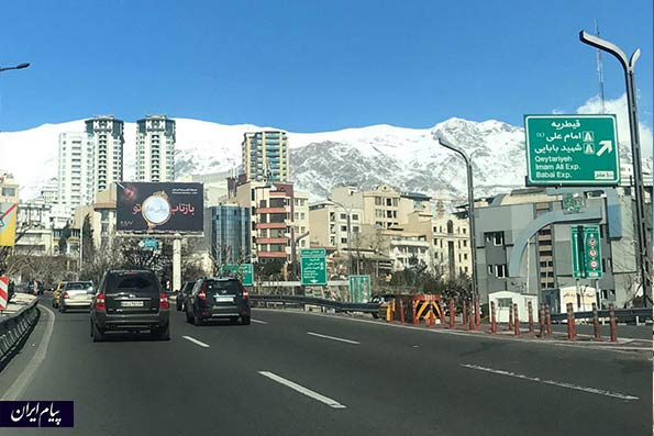 تهران بیست و پنجم دی ماه؛ آفتاب زلال و آسمان آبی و کوهها نزدیکتر از همیشه